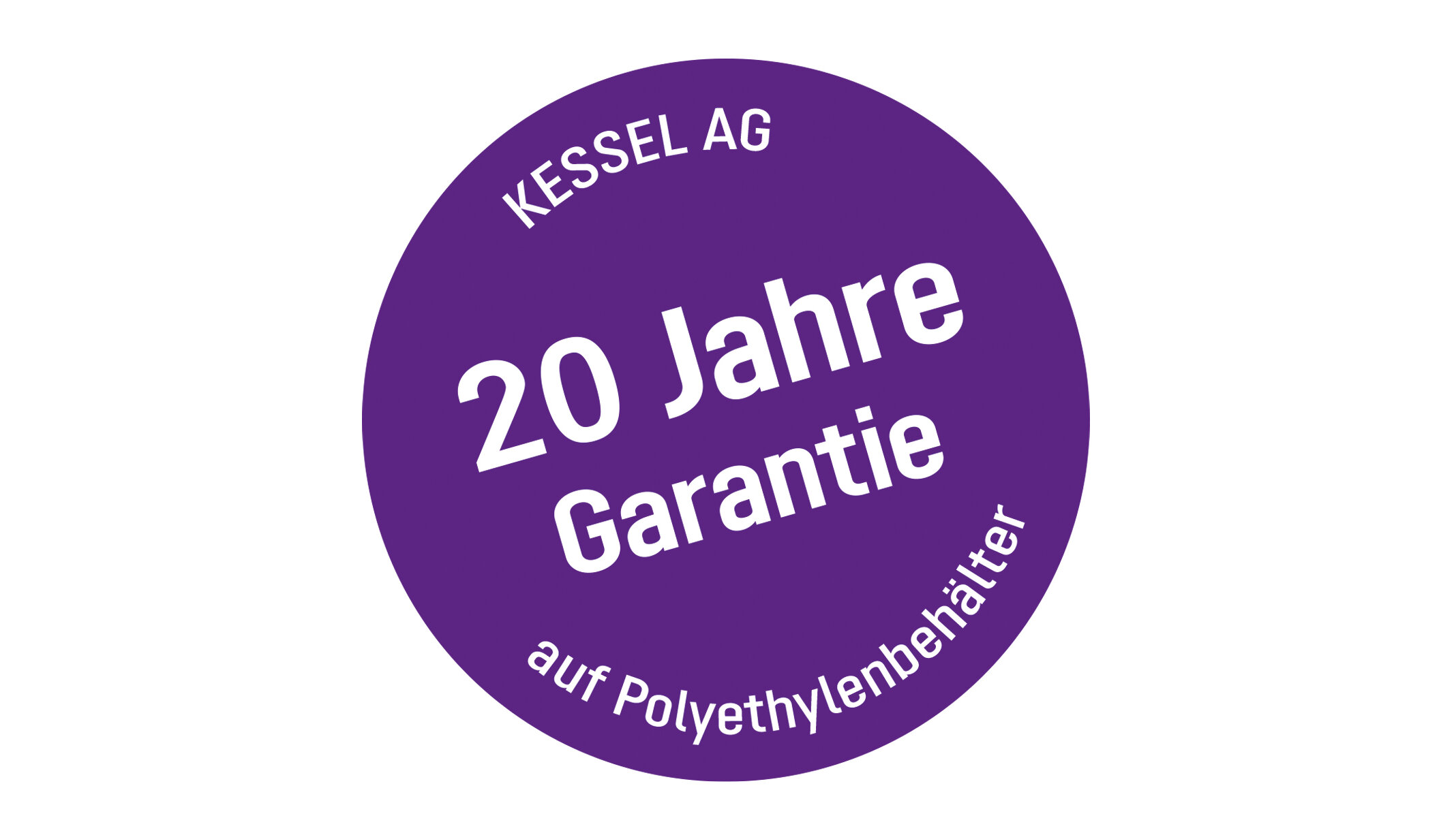 20 Jahre Garantie auf Polyethylenbehälter